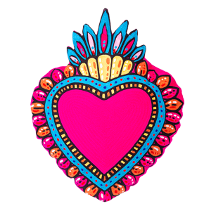 Kitsch Kitchen - Kussen Milagro Heart roze