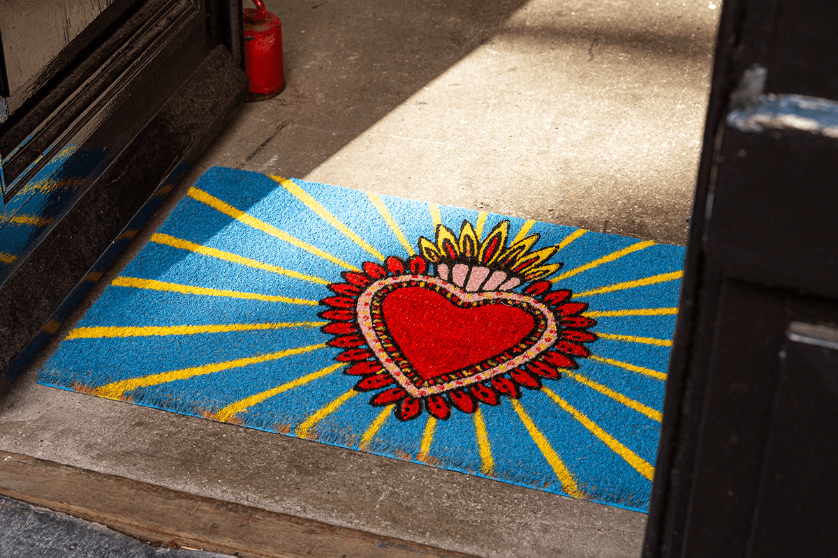 Kitsch Kitchen Milagro Heart Doormat 